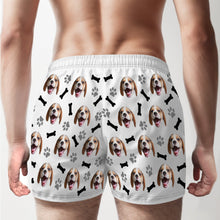 Custom Dog Face Multicolor Boxer Shorts Personalized Casual Underwear Gift for Him - SantaSocks