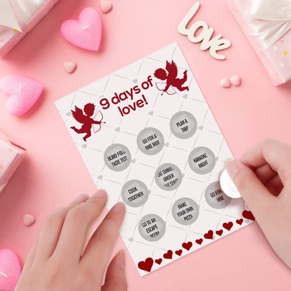 12 Days Of Love Scratch Card Funny Valentine's Day Scratch off Card