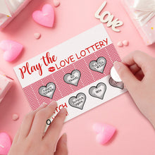 Love Lottery Scratch Card Funny Valentine's Day Scratch off Card