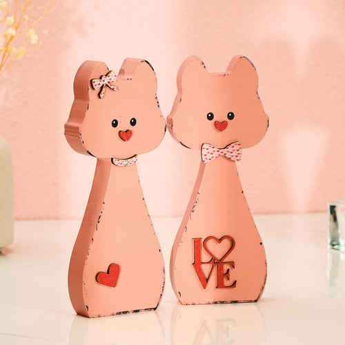 Wooden Couple Dog Home Decor Valentine's Day Gift for Couple - SantaSocks