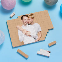 Custom Building Brick Personalized Photo Block LGBTQ Square Shape Gift