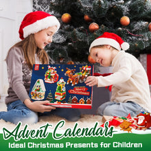Christmas Sleigh Brick Figures Blind Box  Christmas Brick Figures  Surprise Blind Box  24 Calendar Countdown Gift Box