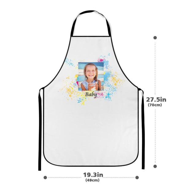 Custom Photo Kitchen Cooking Apron with Name