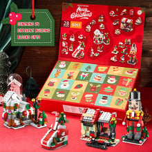 Christmas Brick Figures  Surprise Blind Box  24 Calendar Countdown Gift Box Nutcracker Brick Figures Blind Box