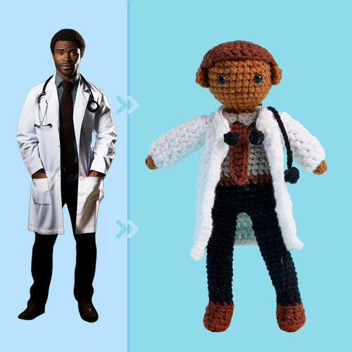 Full Body Customizable 1 Person Custom Crochet Doll Personalized Gifts Handwoven Mini Dolls
