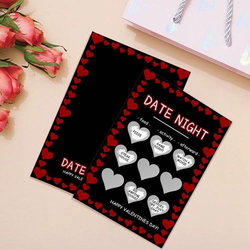 Black Naughty Scratch Card Funny Valentine's Day Scratch off Card - SantaSocks