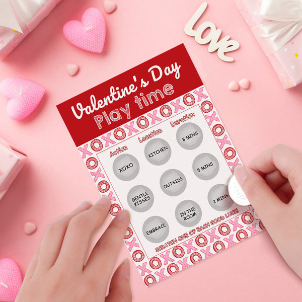 Naughty Play Time Scratch Card Funny Valentine's Day Scratch off Card - SantaSocks