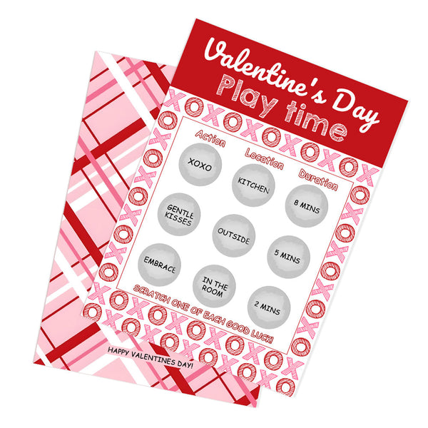 Naughty Play Time Scratch Card Funny Valentine's Day Scratch off Card - SantaSocks