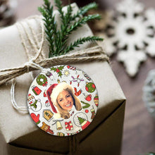 Custom Photo Ornaments Round Christmas Gifts For Her