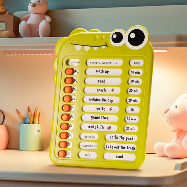 Custom Text and Photo Crocodile Daily Routine Chart Gifts for Children