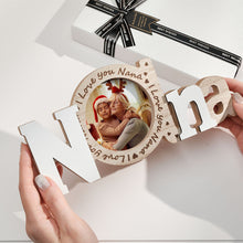 Custom Photo Wooden Frame I Love You Nana Christmas Gifts