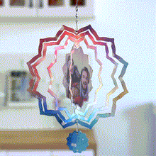 Custom Photo Wind Spinner Chime Garden Decoration Multiple Styles Valentine's Gifts
