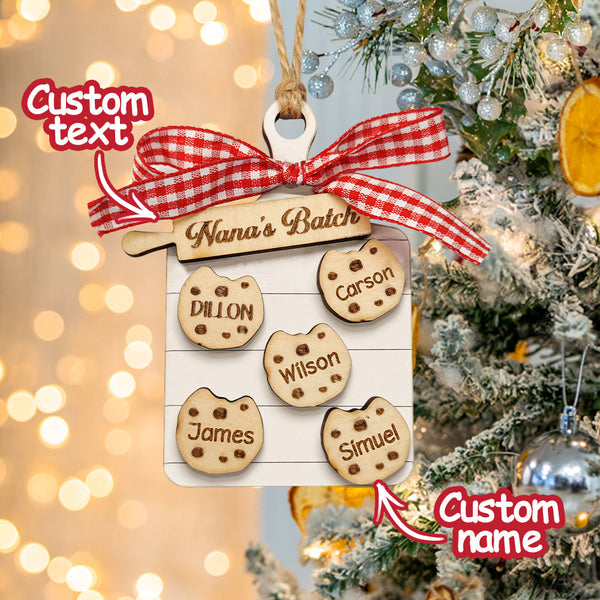 Personalized Family Ornament Custom Family Name Christmas Cookie Ornament Gifts
