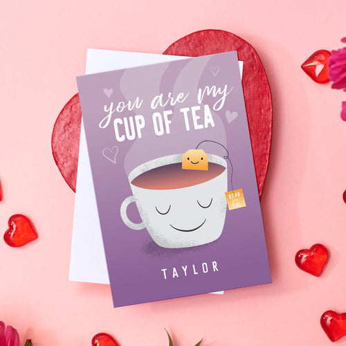 Funny You Are My Cup of Tea Valentine's Day Card - SantaSocks