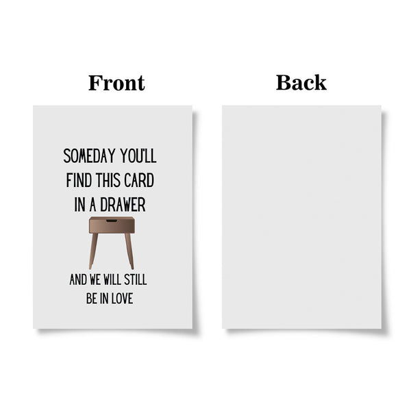 Someday You'll Find This Card In A Drawer Funny Valentine's Day Greeting Card - SantaSocks