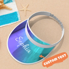 Custom Engraved Sun Hat Colorful Summer Gifts - Blue