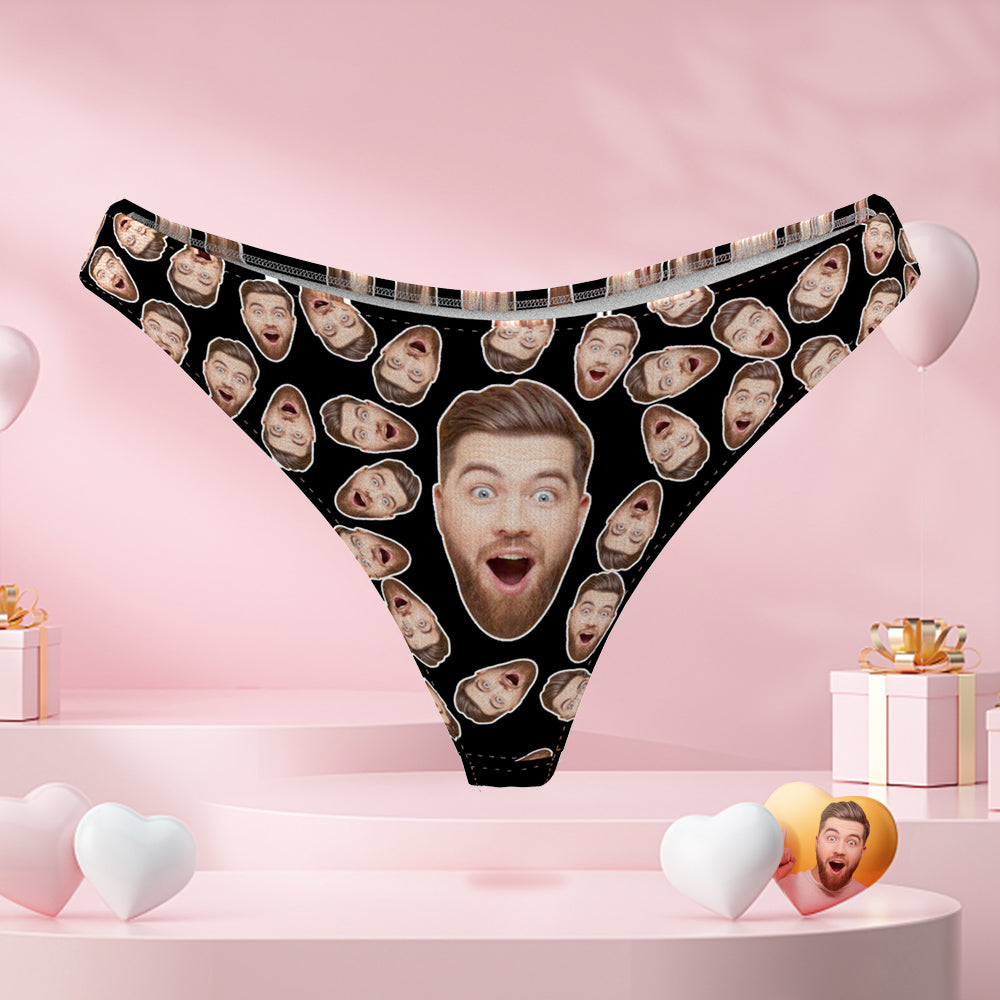 With Personalize Face Photo Custom Thong Panties For Girlfriend Birthday  Funny Gift – SANTASOCKS