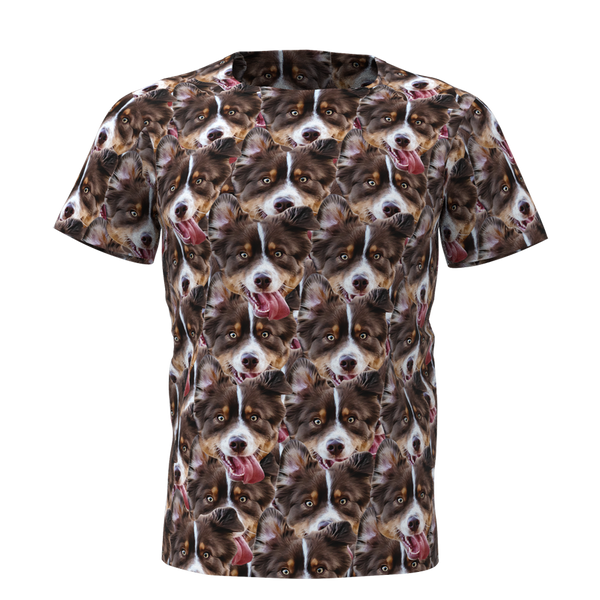 Custom Face Mash T-shirt Dog - Myfaceshirt