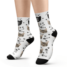 Custom Cat Photo Socks