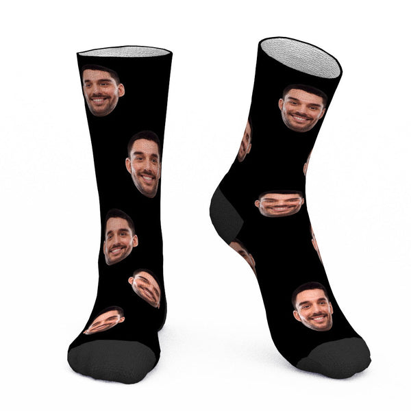 Custom Photo Socks CWZ001 - Black
