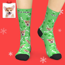 Photo Socks, Custom Dog Face Socks Christmas Gift