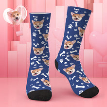 Custom Dog Socks CWZ049 - Blue