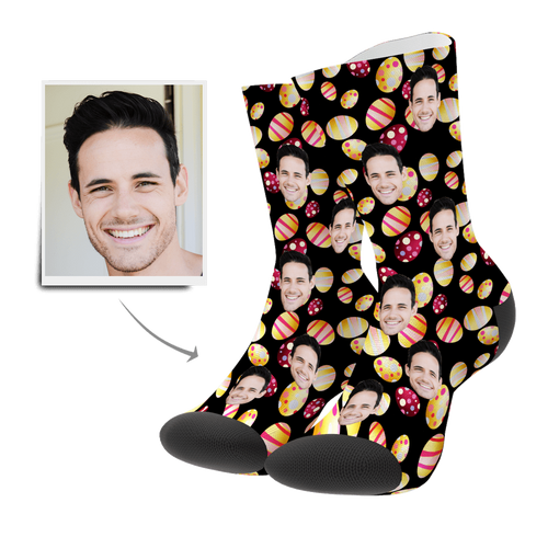 Color Easter Egg Customize Face Socks