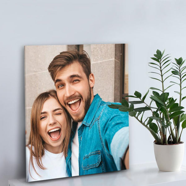 Custom Couple Photo Wall Decor Painting Canvas With Frame