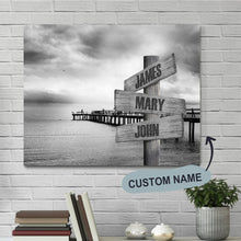 Custom Engraved Name Wall Art Road Sign Street Style Frameless Oil painting Creative Gifts