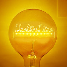Custom Acrylic Name Led Vintage Edison Filament Modeling Lamp Soft Light Bulbs