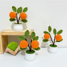 Strawberry Orange Potted Plants Completed Hand Woven Knitted Potted Plants Gift for Handicraft Lover - SantaSocks