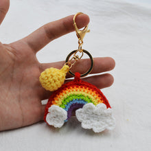 Rainbow Handmade Knitted Keychain Cute Crochet Key Pendant Bag Decoration Gifts - SantaSocks