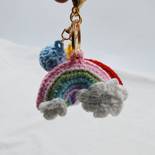 Rainbow Handmade Knitted Keychain Cute Crochet Key Pendant Bag Decoration Gifts - SantaSocks
