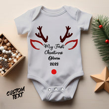 Custom Name Baby's First Christmas Onesie Bodysuits