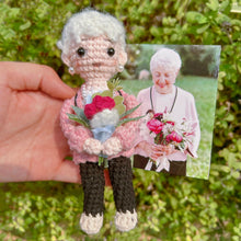 Custom Gandpa Crochet Doll Personalized Handmade Portrait Gifts For Grandparents