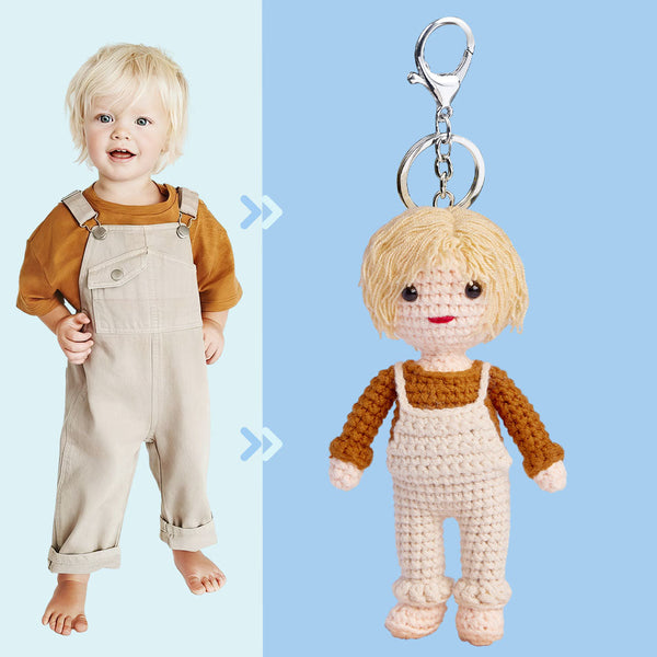 Custom Crochet Doll Personalized Gifts Handwoven Mini Look alike Dolls - Beautiful Woman Doll - photowatch