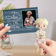 Personalized Crochet Doll Gifts Handmade Mini Look alike Dolls with Custom Memorial Card for Kids and Adults