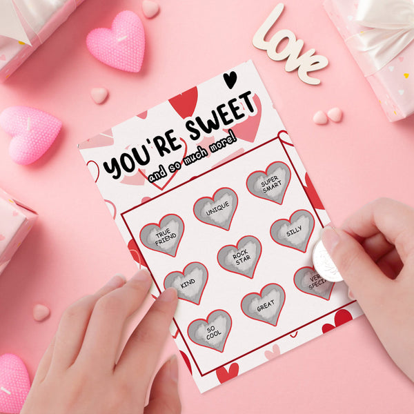 You're Sweet Scratch Card Funny Valentine's Day Scratch off Card
