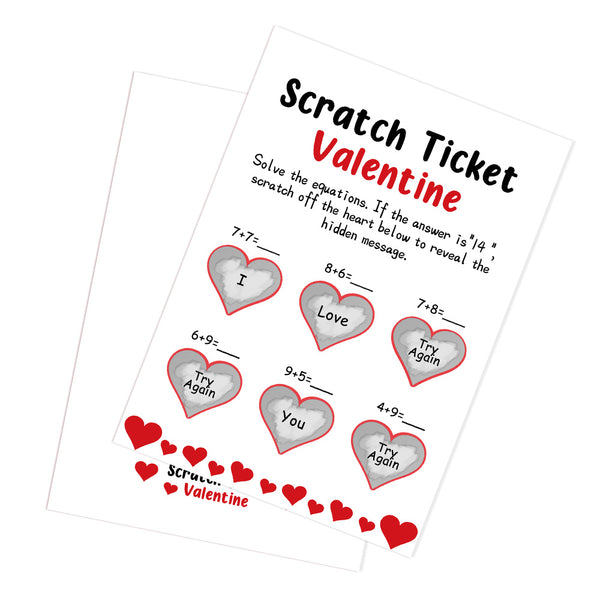 I Love You Scratch Card Funny Valentine's Day Scratch off Card