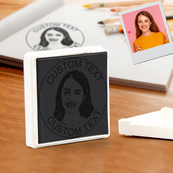 Personalized Face Stamp Custom Portrait Stamps Gifts for Him and Her - SantaSocks