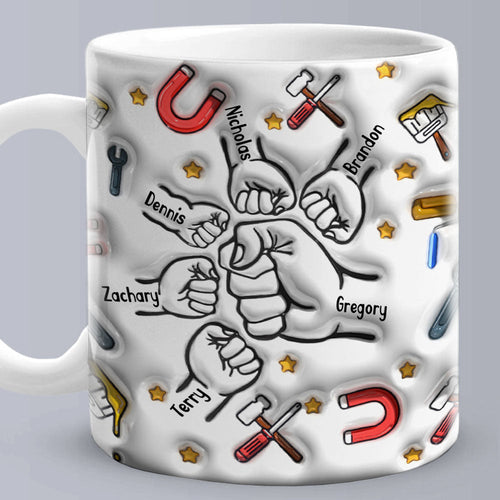 Personalized Custom 3D Inflated Effect Printed Mug Father's Day Gifts