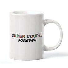 Super Couple Forever Mug Custom Couple Costume Personalized Hairstyle and Name Coffee Mug