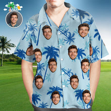 Custom Face Hawaiian Shirt Men's All Over Print Golf Hawaiian Shirt