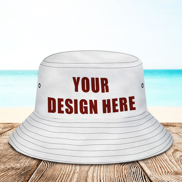 Design Your Own Women Bucket Hat Personalized Unisex Fisherman Hat Summer Hat