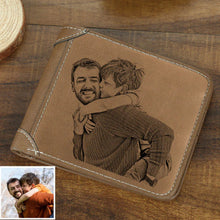 Personalized Wallet Custom Photo Wallet Men's Bifold Wallet for Dad Father's Day Gift