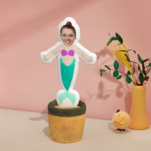 Custom Photo Face Doll Creative Funny Twisting Mermaid Dancing Toys