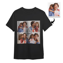Custom 4 Photos T-Shirt Personalized Photo T-Shirt You Rock Our World Father's Day Gift Family T-Shirt - SantaSocks