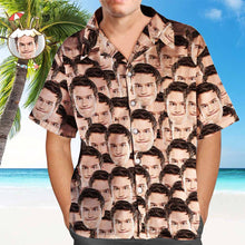 Custom Face Shirt Men's Hawaiian Shirt Face Mash Hip Hop Style
