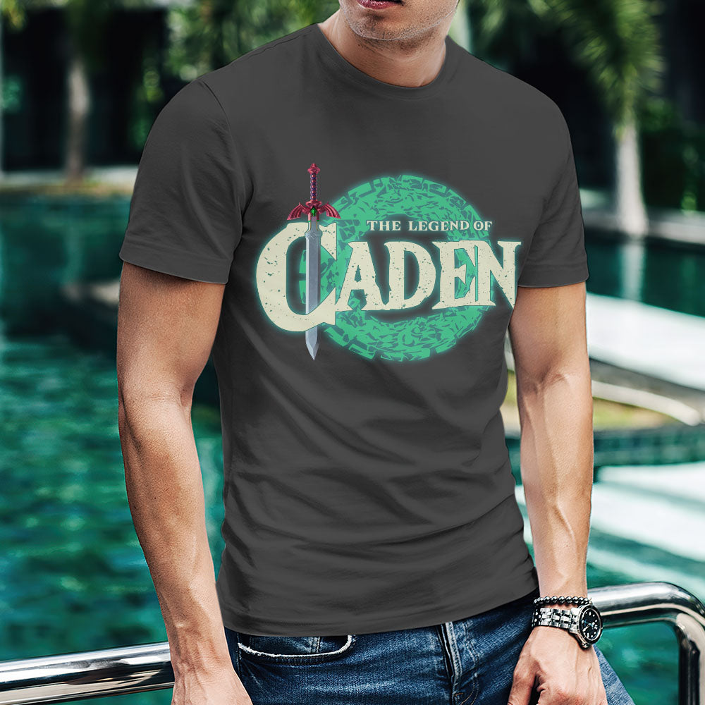 Custom T-shirt Personalized Name THE LEGEND OF Black T-shirt Gifts