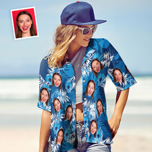 Custom Photo Hawaiian Shirt Parent-child Wears Personalised Face Hawaiian Shirt Gift for Family